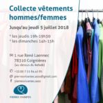 Collecte de vêtements enfants, hommes, femmes