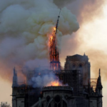 La flèche de la cathédrale Notre-Dame de Paris